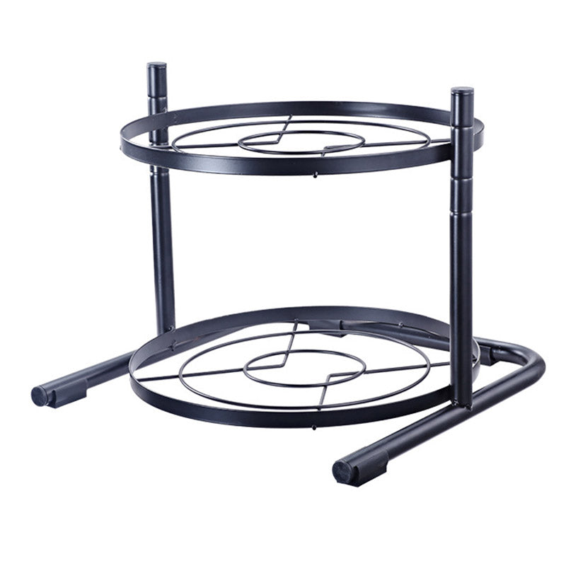 001-ZJ-GJ002 2-Tier Kitchen Pot Rack Metal Iron Cookware Stand Storage Organizer 001-ZJ-GJ002 2-Tier Kitchen Pot Rack Metal Iron Cookware Stand Storage Organizer